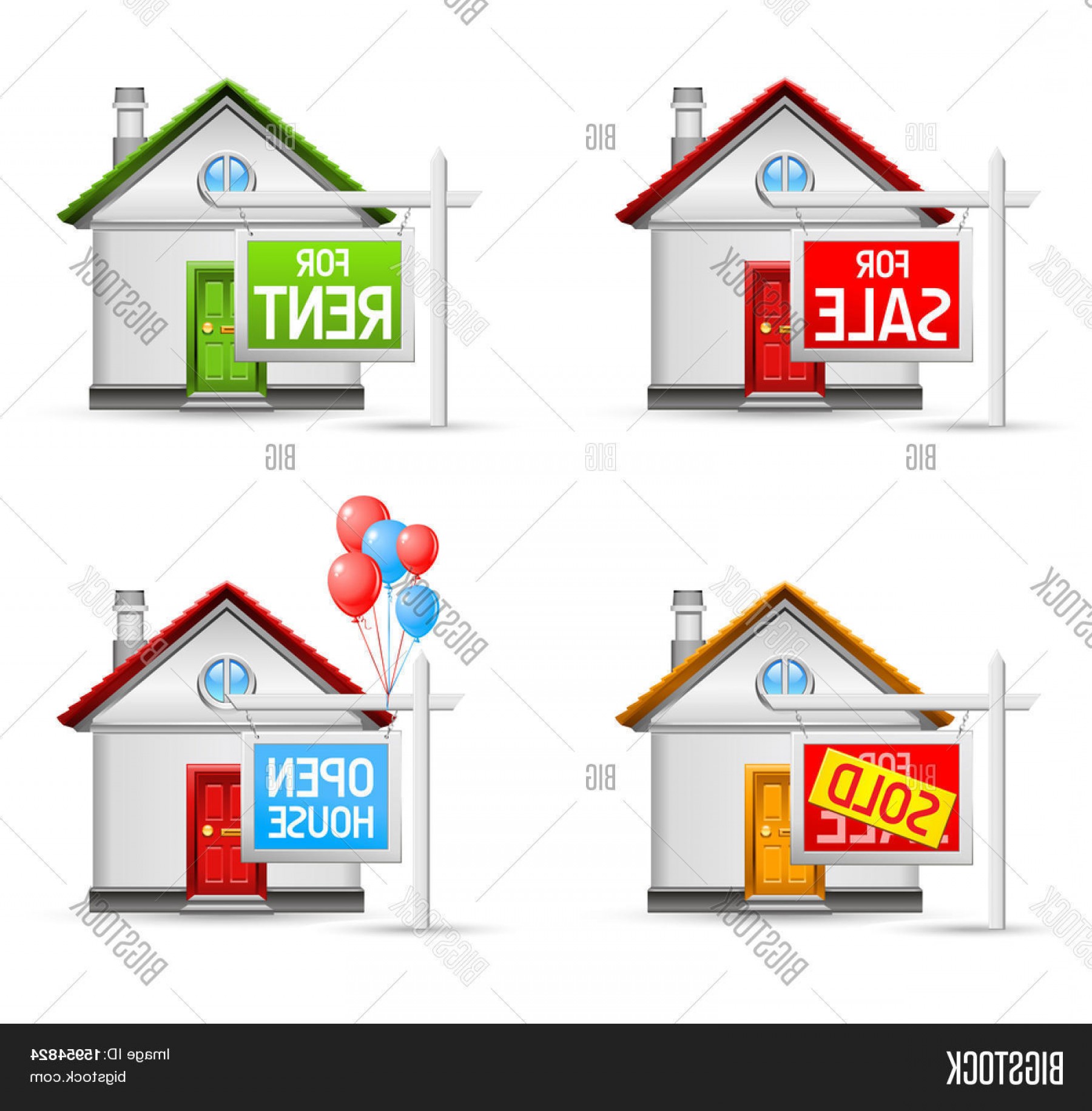 1800x1832 Stock Vector Real Estate Icons Set House For Salec For Rentc Soldc
