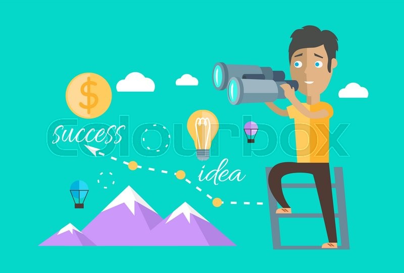 800x542 Man Finding Opportunities Concept. Success Business Career, Chance