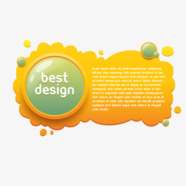 650x651 Orange Abstract Label Background Vector Material, Orange Vector