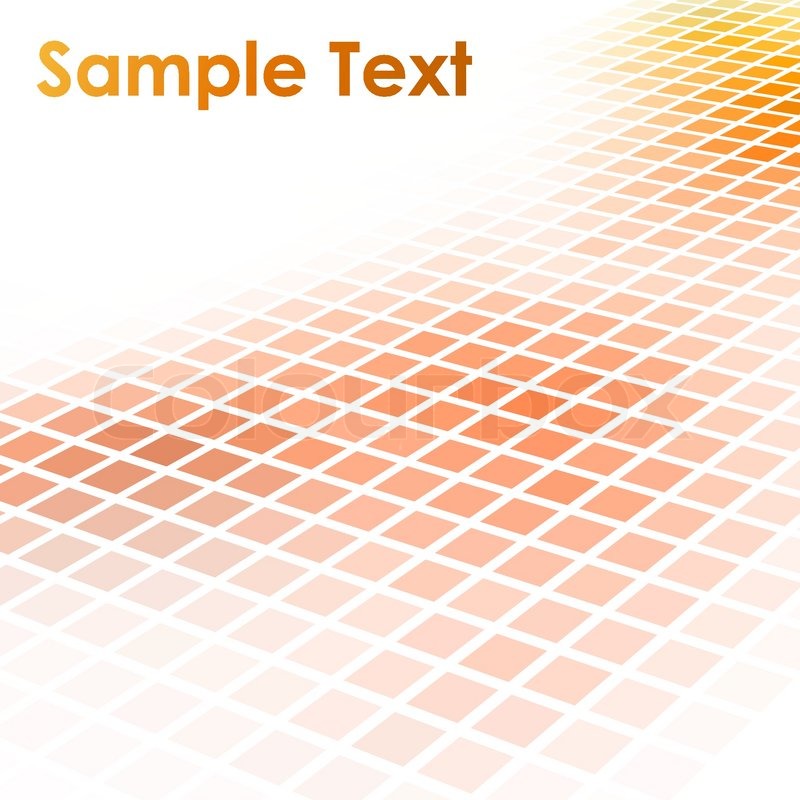 800x800 Abstract Orange Square Mosaic Vector Background. Stock Vector