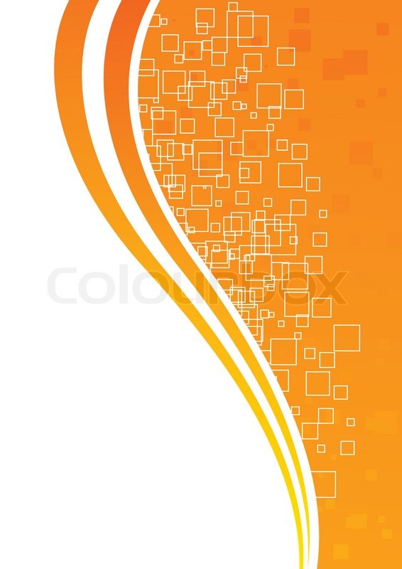 566x800 Abstract Tech Background In Orange Color Stock Vector Colourbox