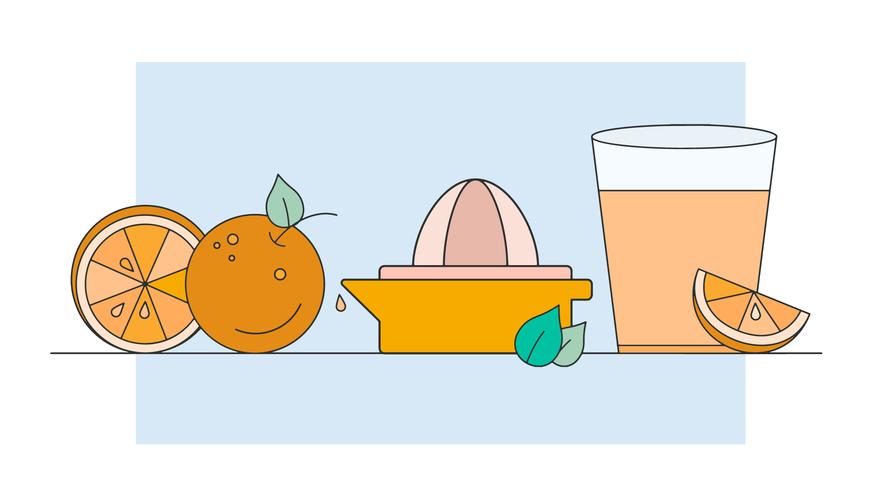 871x490 Orange Juice Vector