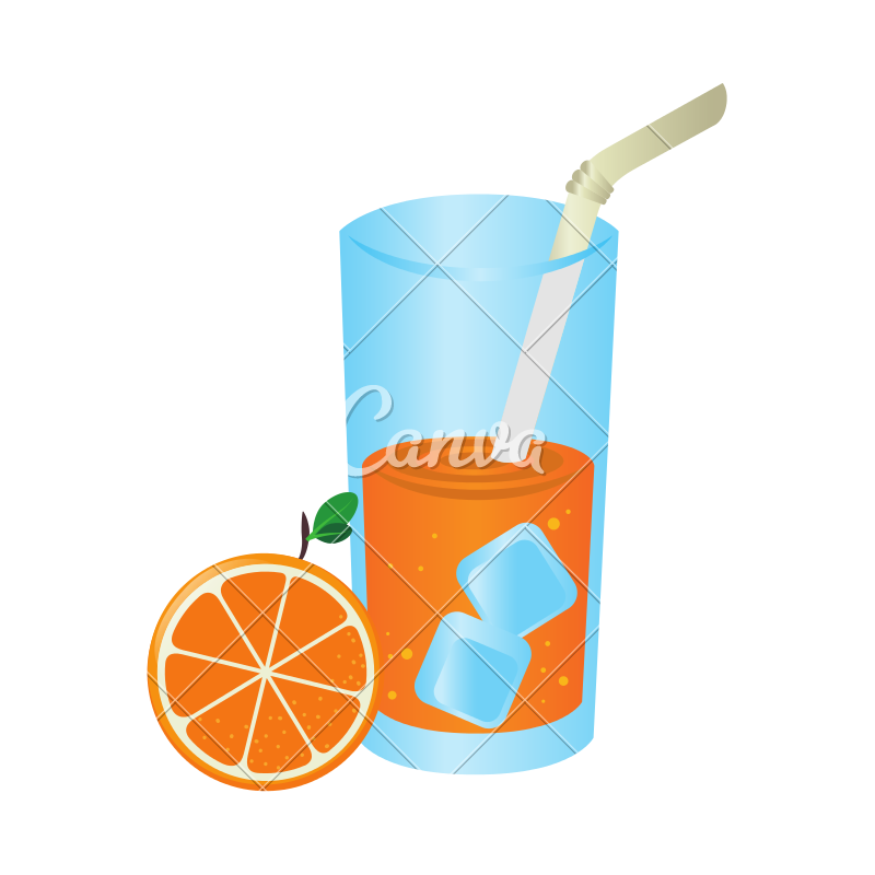 800x800 Orange Juice Vector