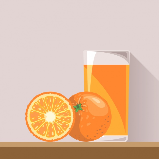 626x626 Orange Juice Vector Free Download