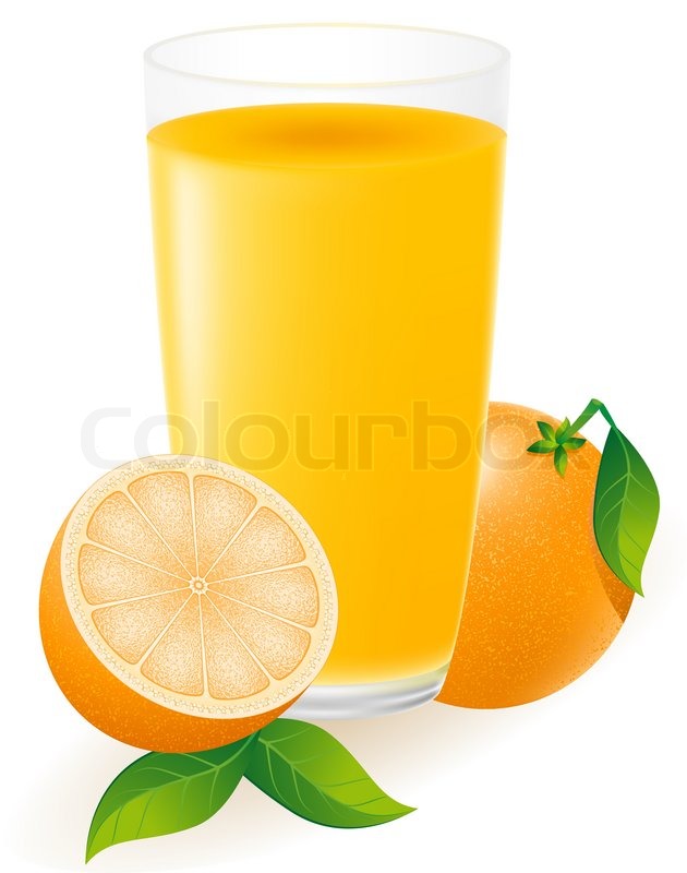 630x800 Orange Juice Vector Illustration Stock Vector Colourbox