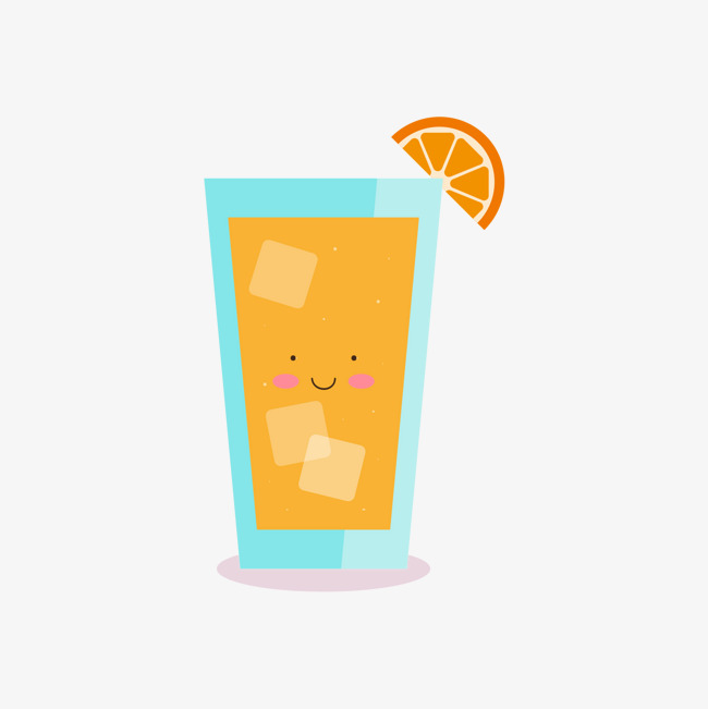 650x651 Yellow Orange Juice In The Blue Cup, Orange Vector, Blue Vector
