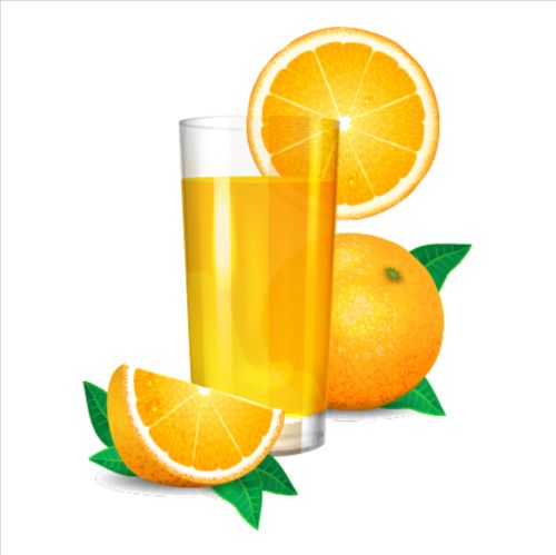 500x499 Fresh Orange Juice Vector Material 01 Free Download