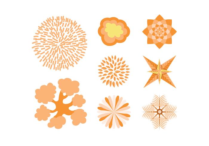 700x490 Orange Tree Tops Vectors