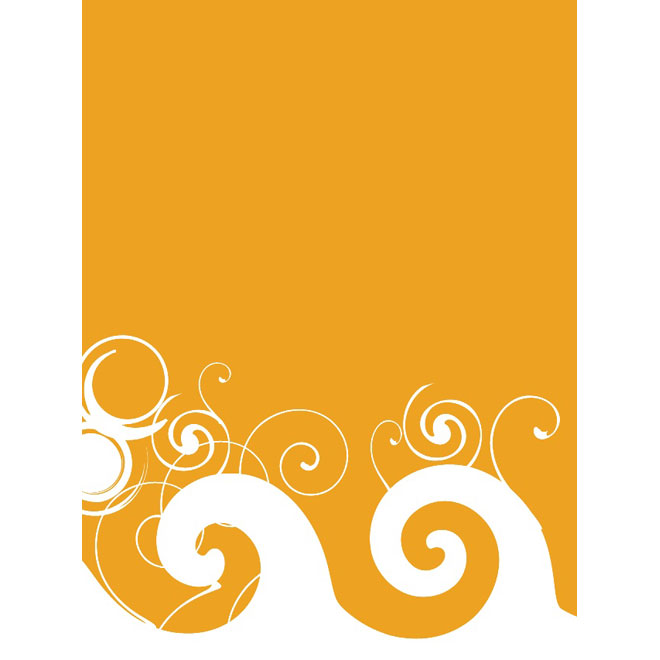 660x660 Orange Vector Background With Swirls