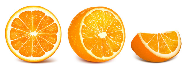 633x240 Set Of Vector Illustration Oranges Stock Image And Royalty Free