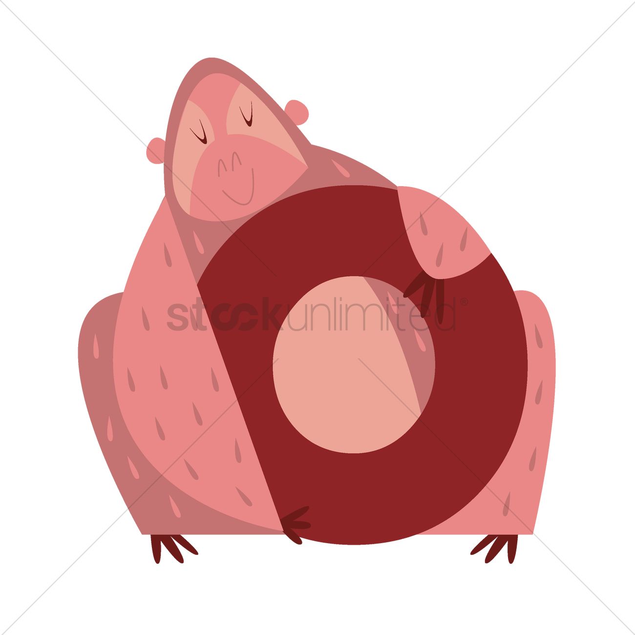 1300x1300 O For Orangutan Vector Image