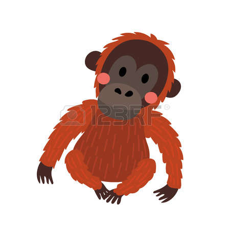 450x450 Orangutan Clipart Vector 18