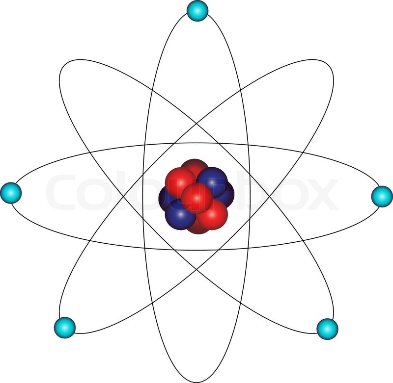 800x781 Atom And Electron Orbital Stock Vector Colourbox