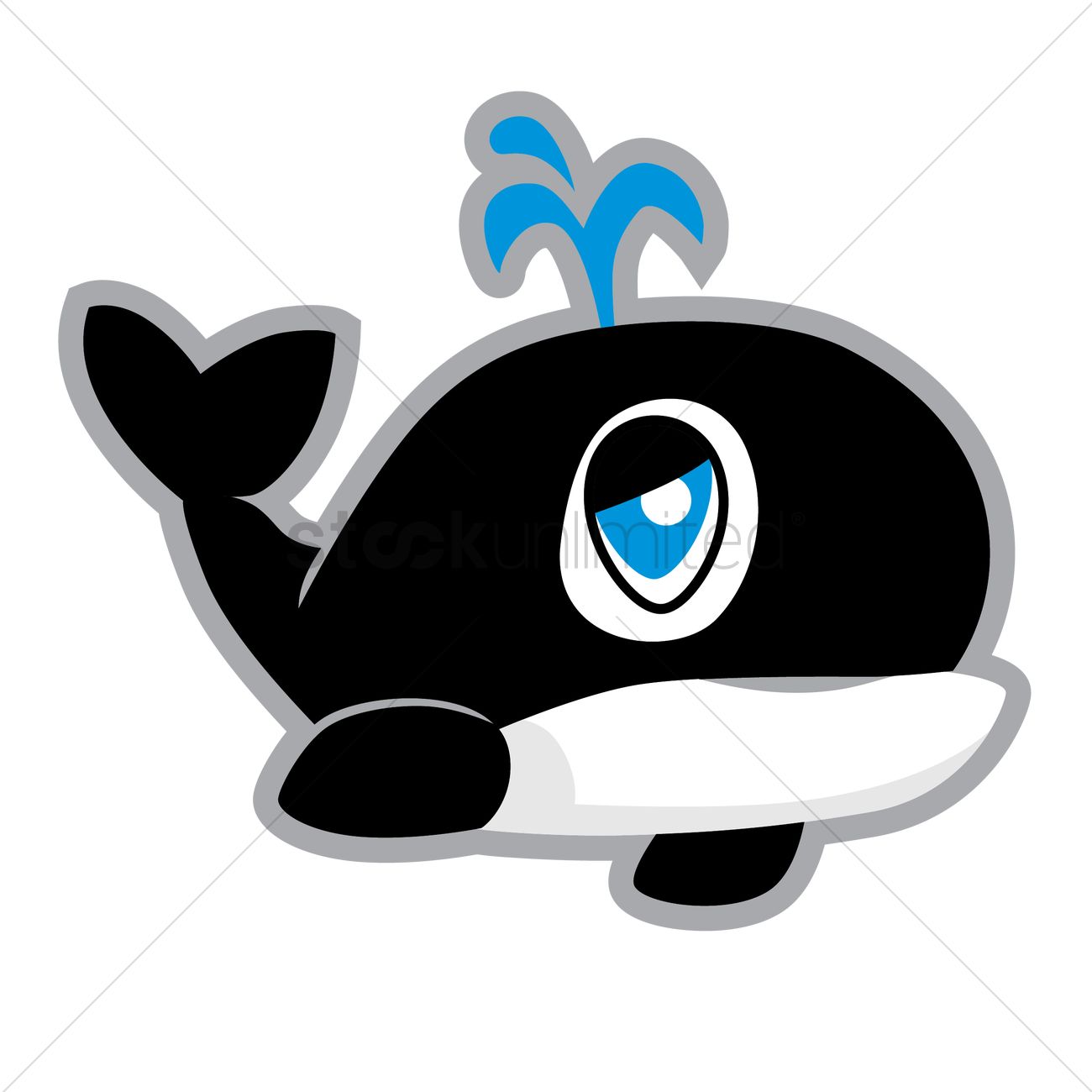 1300x1300 Orca Vector Image