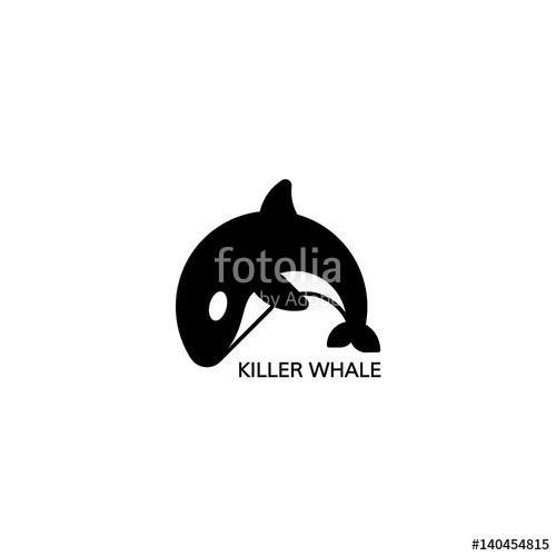 500x500 Orca Icon. Vector Illustration. Stock Image And Royalty Free
