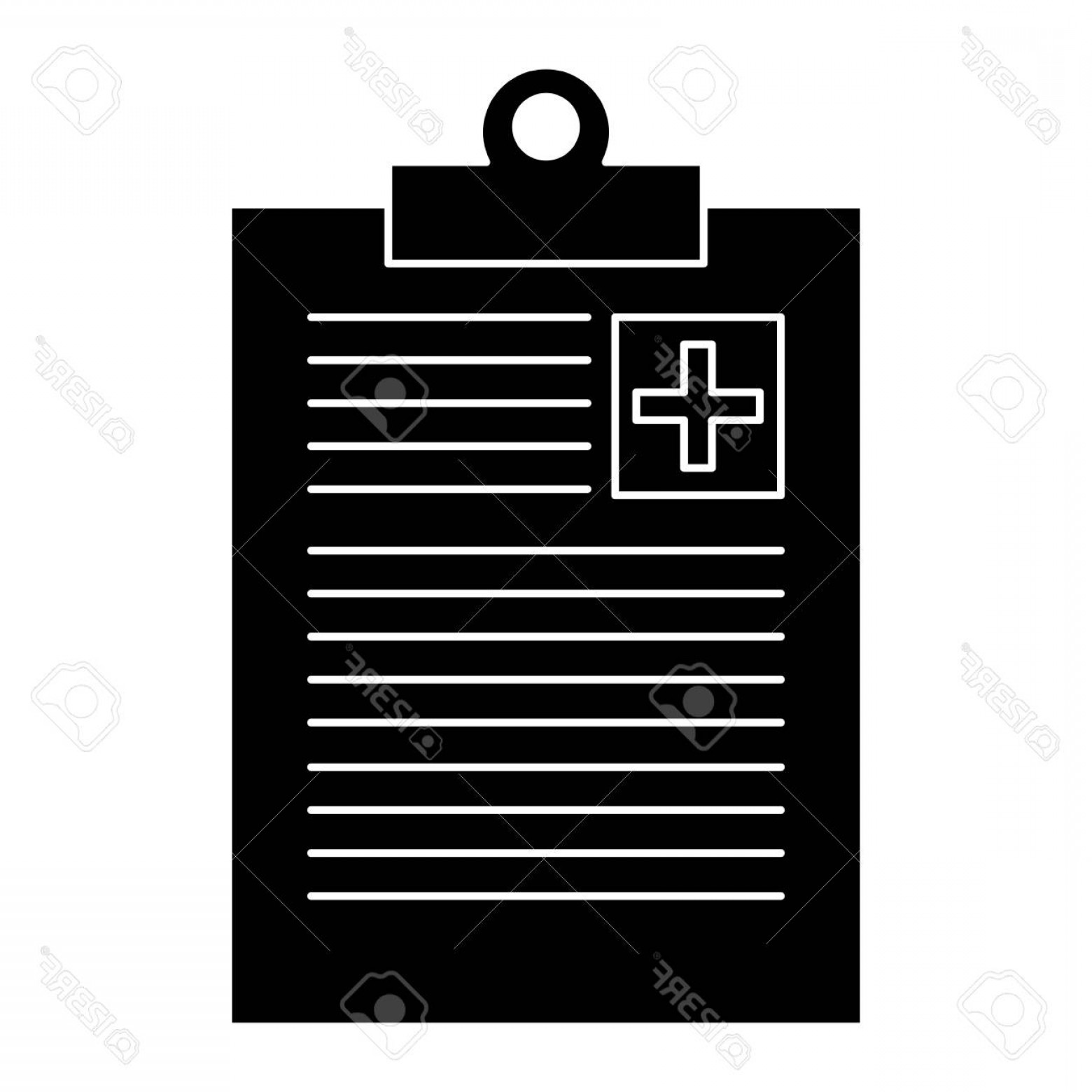 1560x1560 Photostock Vector Medical Order Clipboard Icon Vector Illustration