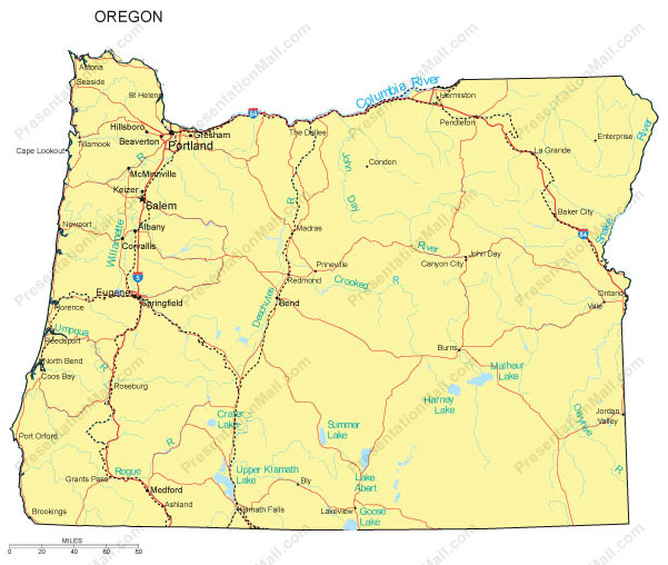 Oregon Map Vector at GetDrawings | Free download