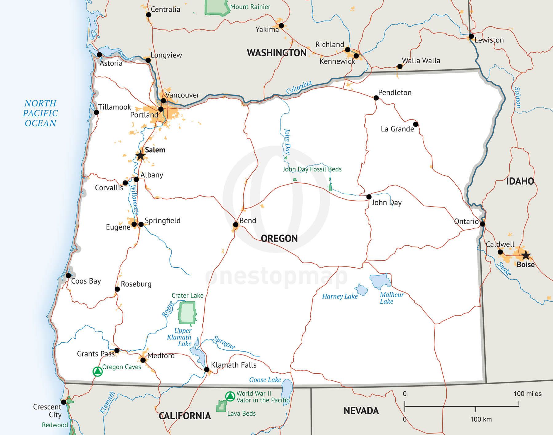 Oregon Map Vector at GetDrawings | Free download