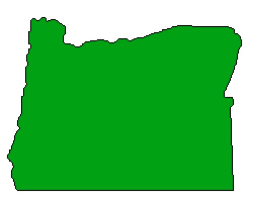 500x402 Oregon Outline Vector