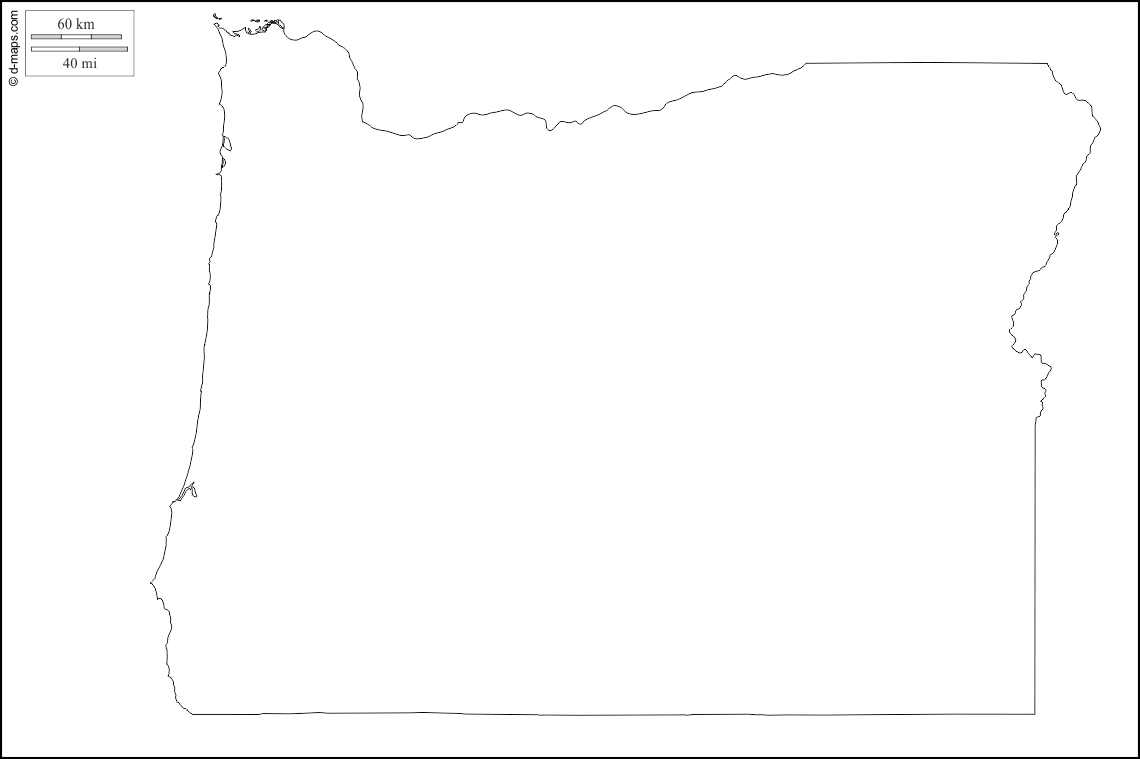 1140x759 Oregon Outline Vector 51142 Usbdata