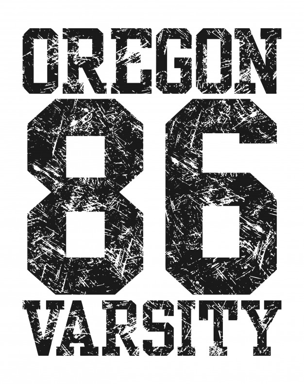 626x790 Oregon T Shirt Vector Graphic Athletics Sportstyle Vector