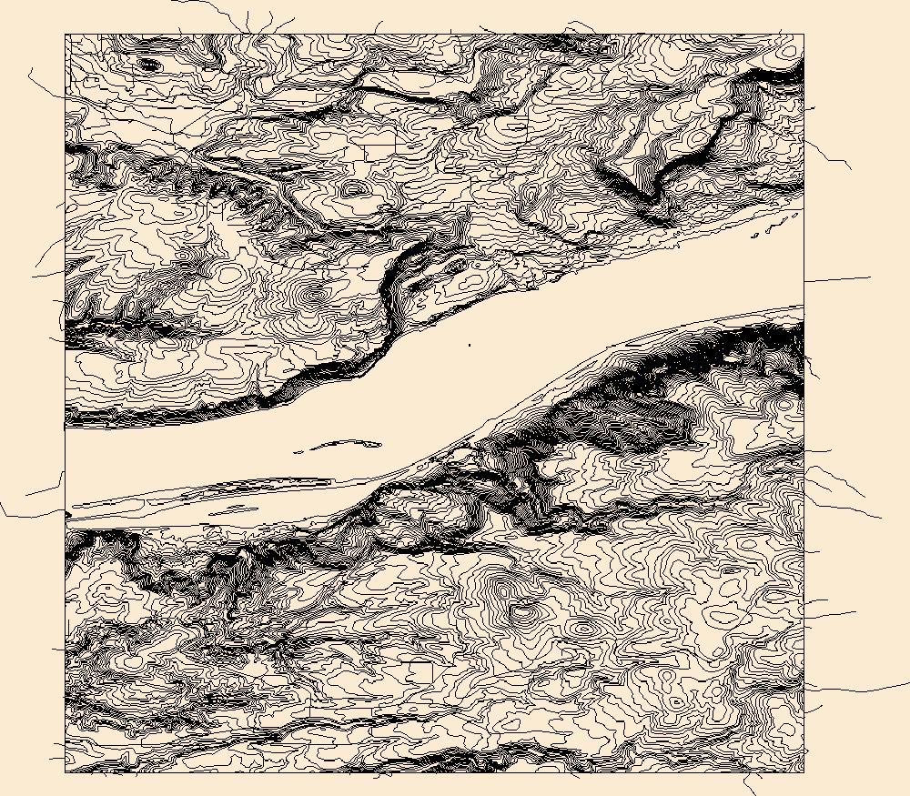 1000x875 Usgs Topo Map Vector Data (Vector) 5396 Bridal Veil, Oregon