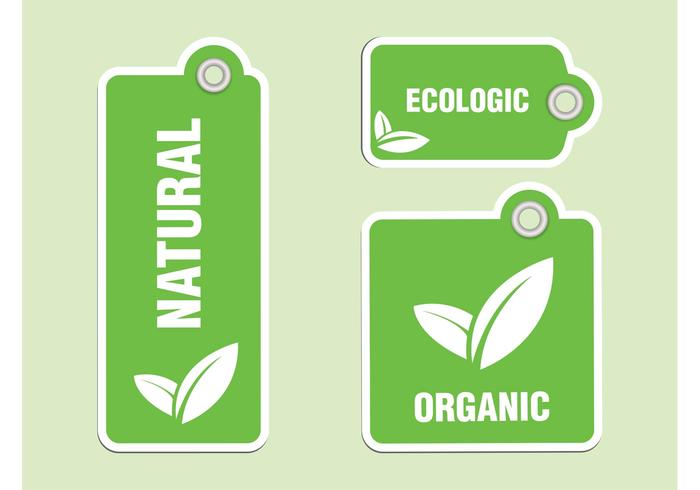 700x490 Organic Labels Vectors