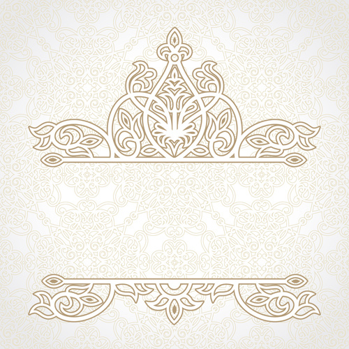 500x500 Ornate Oriental Floral Pattern Vector Background Free Vector In