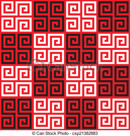 450x470 Seamless Greek Key Pattern Checkered Oriental Vector Within Plan 9