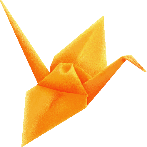 500x500 Origami Crane Clipart