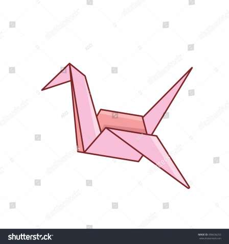 448x478 Origami Crane Illustration Inspirational Origami Crane Vector