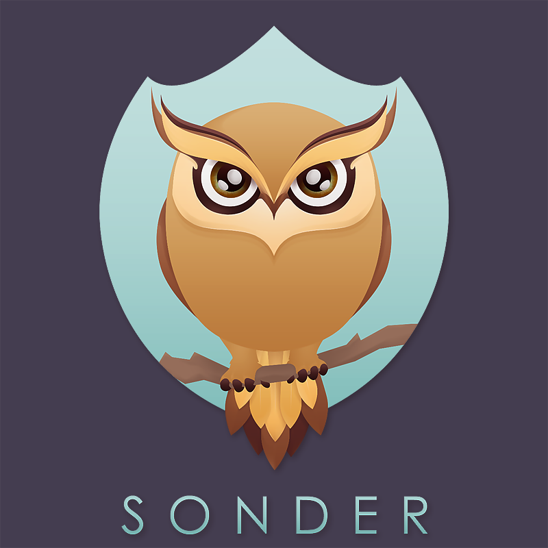 800x800 Sonder Logo Vector Owl By Dendoona