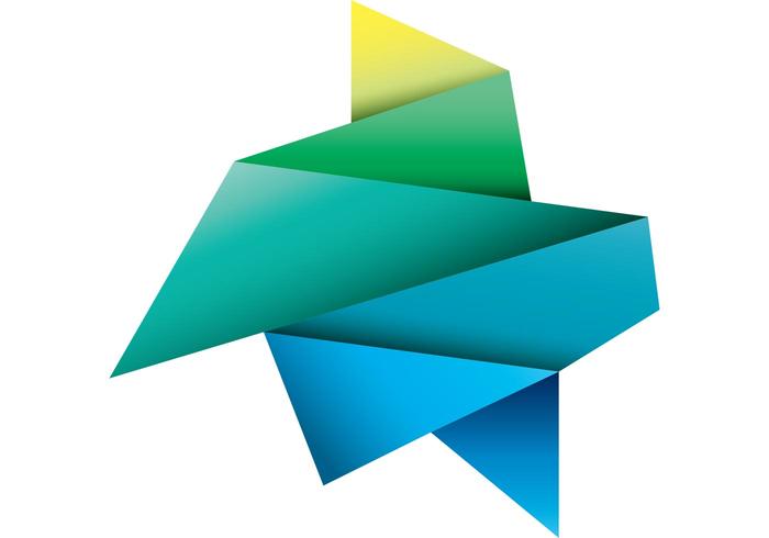 700x490 Origami Vector Icon Free Vector Art