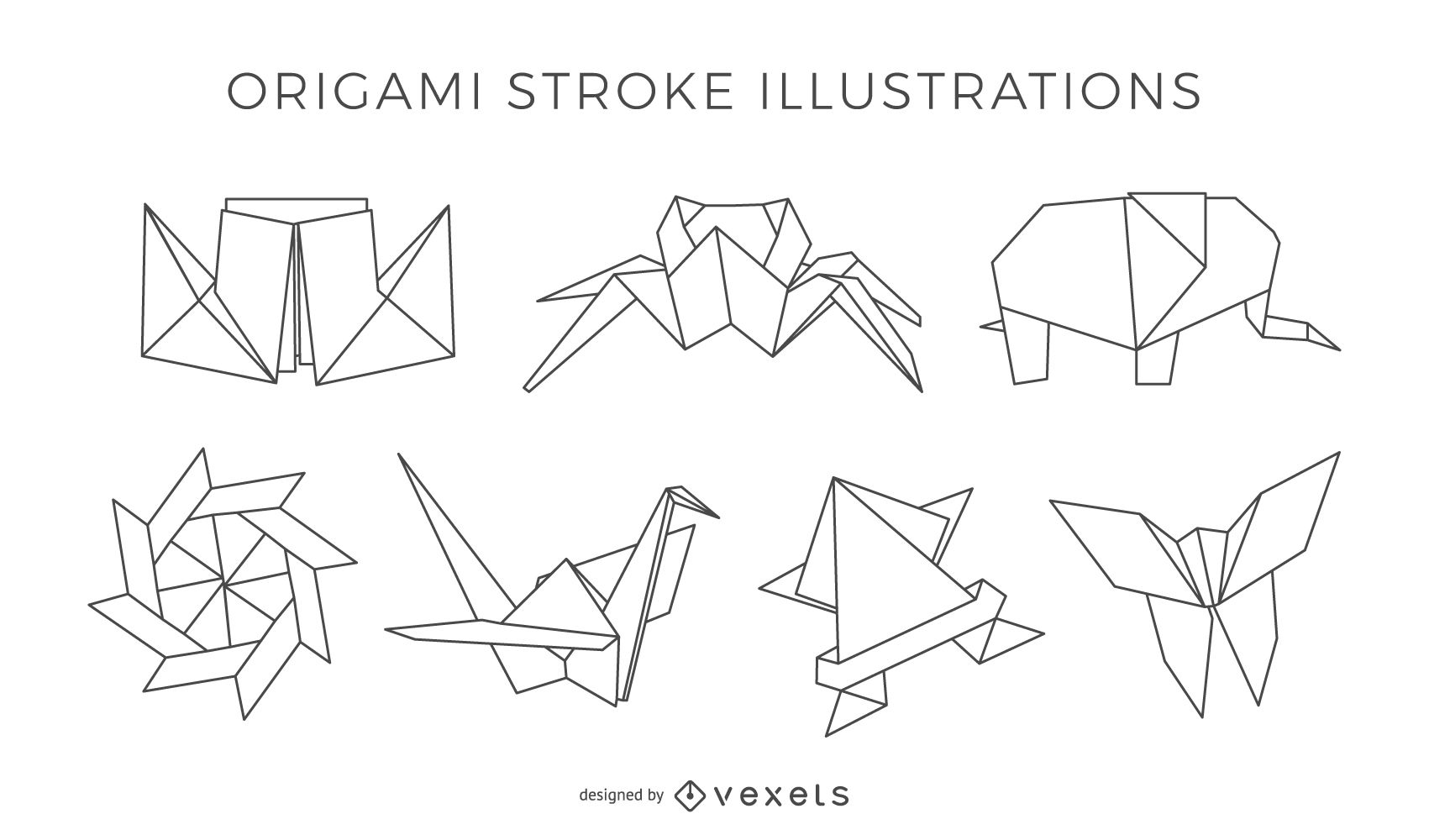 1701x1000 Origami Vector Amp Graphics To Download