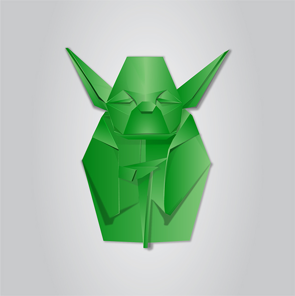 600x601 Origami Vector Illustration On Behance