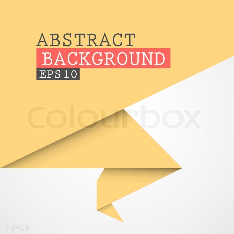 800x800 Paper Origami Vector Banner Stock Vector Colourbox