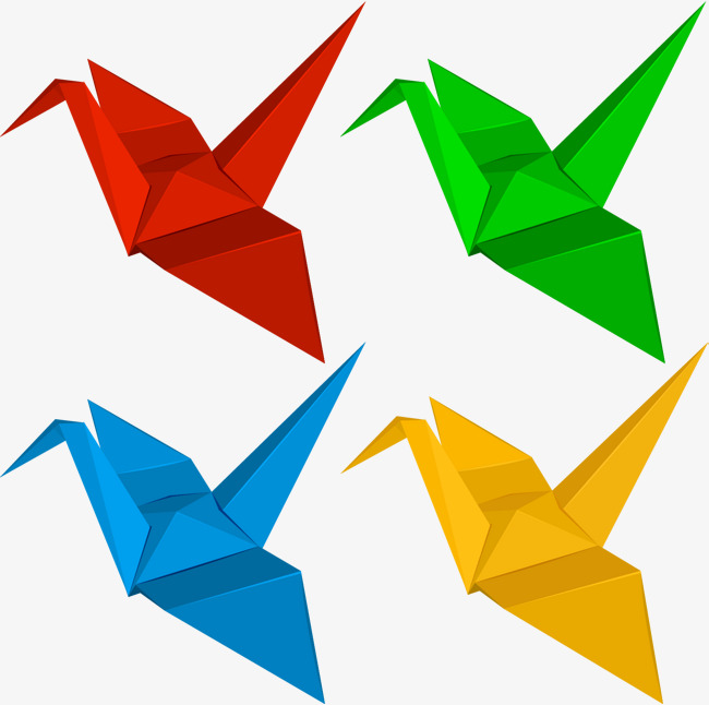 650x646 Vector Hand Painted Origami, Vector Diagram, Hand, Fold Png And