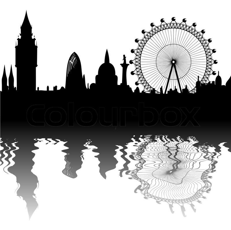 800x799 Vector London Skyline Stock Vector Colourbox
