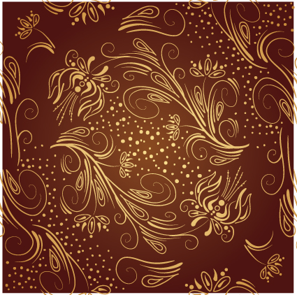 425x422 Brown Ornaments Vector Backgrounds Art 02 Free Download