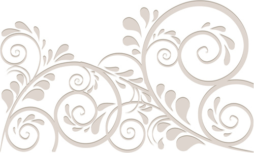 500x302 Simple Floral Ornament Background Vector Free Vector In