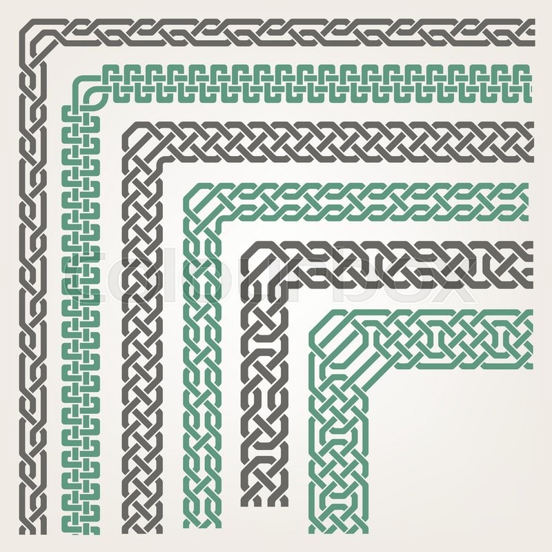 800x800 Decorative Seamless Islamic Ornamental Border With Corner Stock