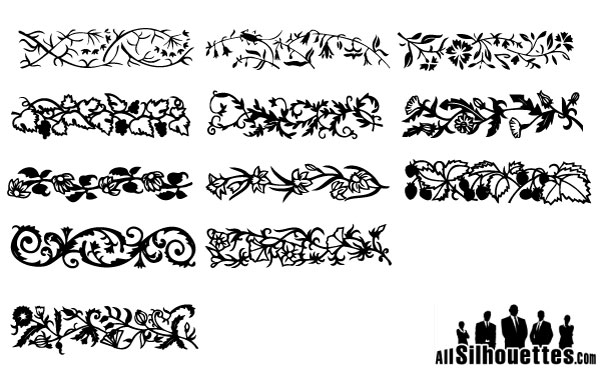 600x369 Massive Collection Of Vintage Vector Graphics Floral Borders