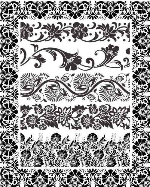499x620 Ornamental Borders 13 Ai Format Free Vector Download