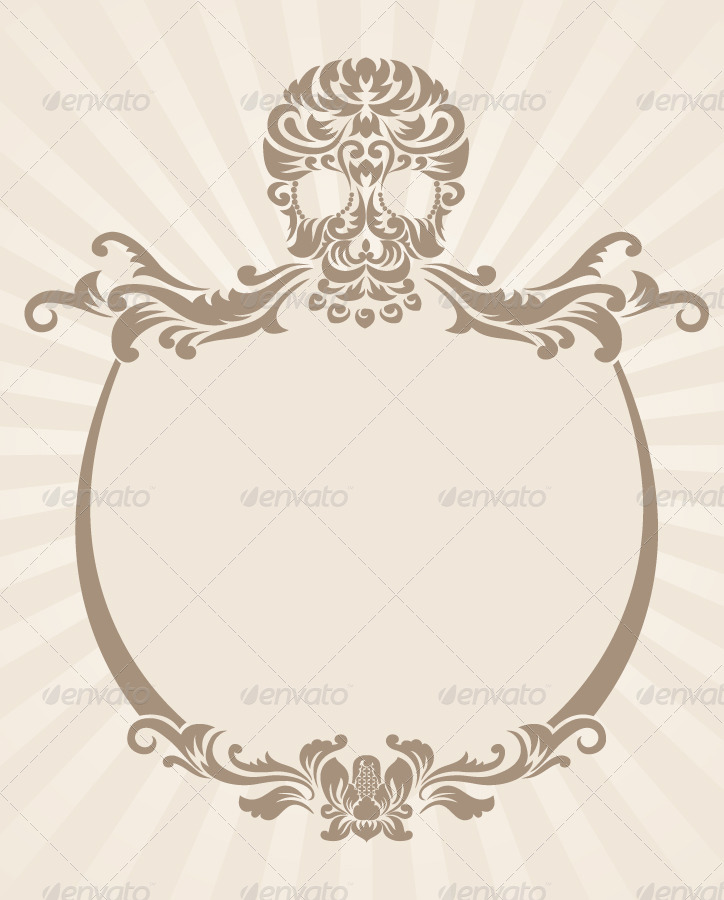 724x900 Skull Ornament Frame By Alitsuarnegara Graphicriver
