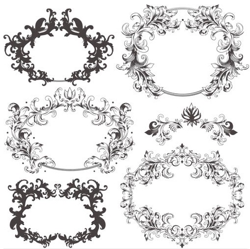 509x507 Swirl Ornament Frames Vector Ai Format Free Vector Download