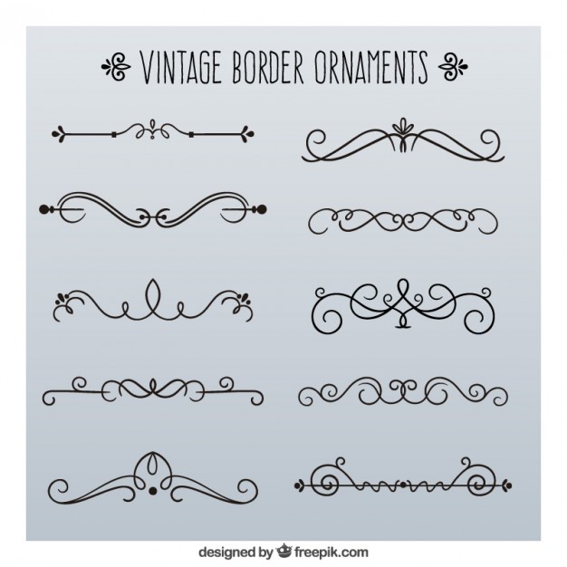 626x626 Vintage Border Ornaments Vector Free Download