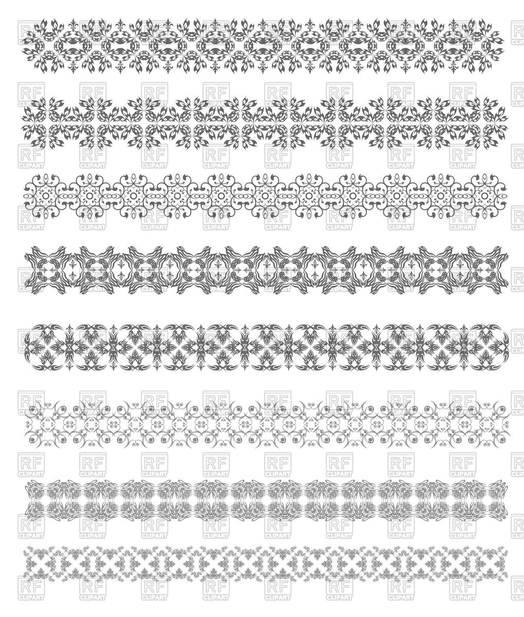 1020x1200 Collection Of Ornate Decorative Borders With Oriental Floral