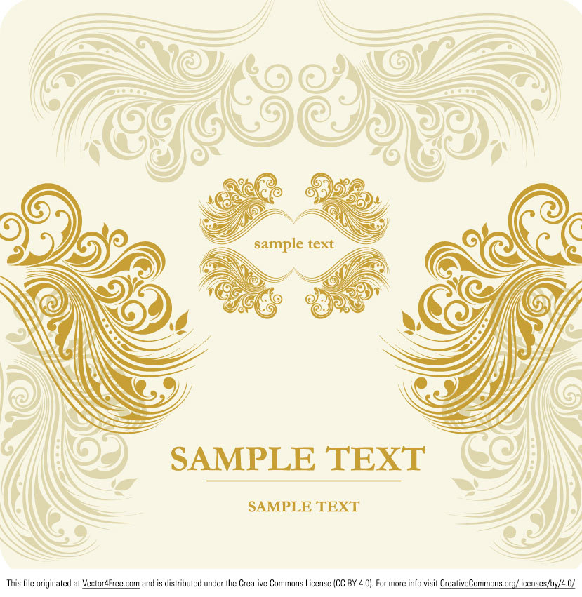 829x851 Free Ornamental Vector Banner