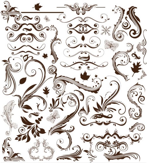 510x557 Natural Style Ornaments Vector Ai Format Free Vector Download