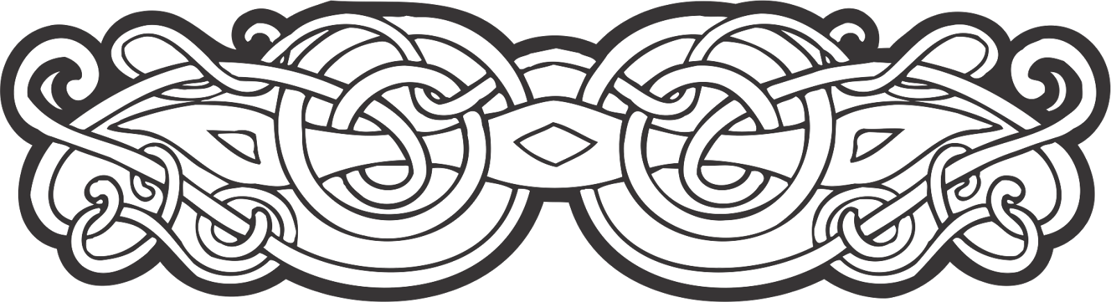 1600x435 Celtic Ornament Vector Png